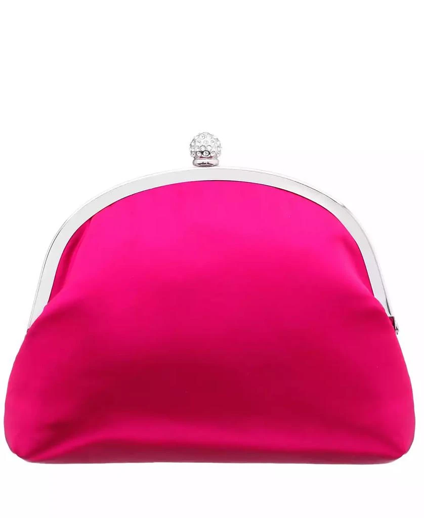 Nina Flower Embellished Frame Crossbody Clutch 2