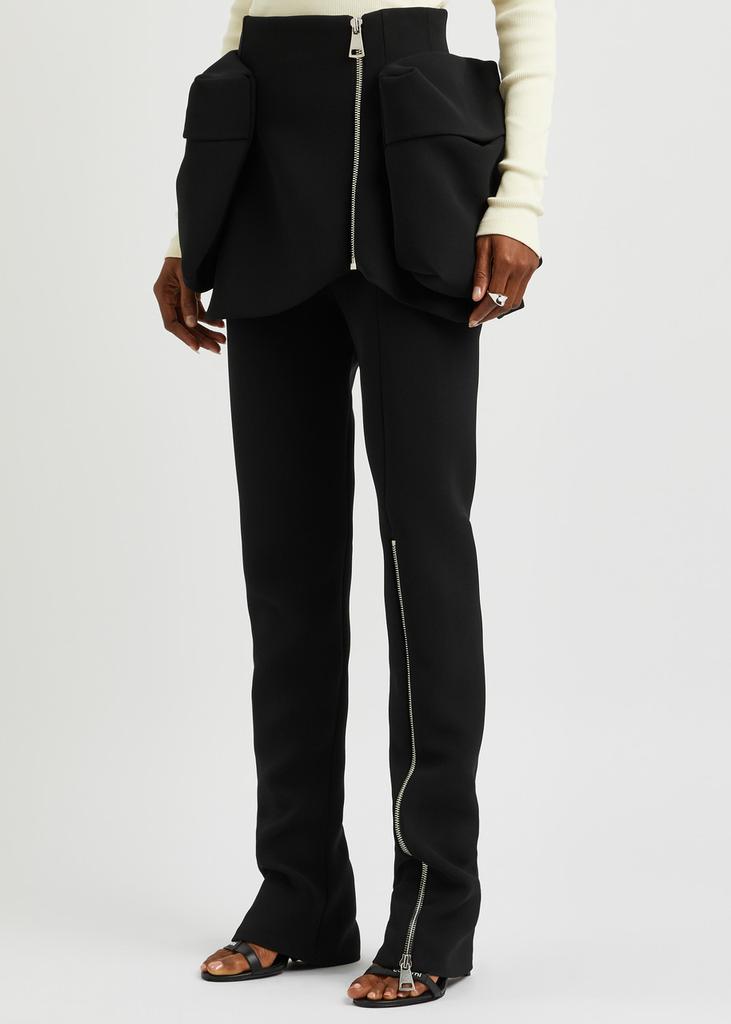 A.W.A.K.E MODE Layered slim-leg trousers