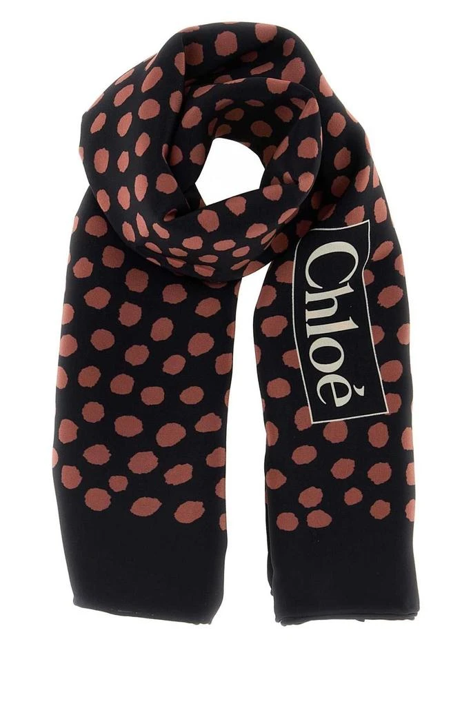 Chloé Chloé Spotted Square Scarf