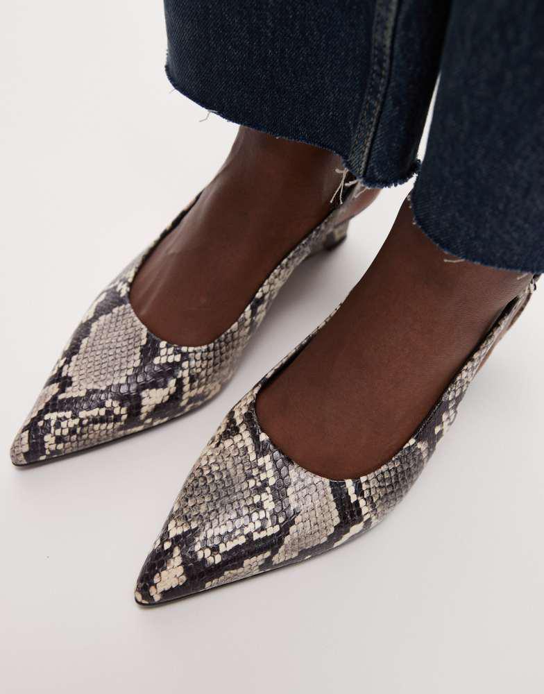 
Other Stories 
Other Stories leather slingback wedge pump heel in black