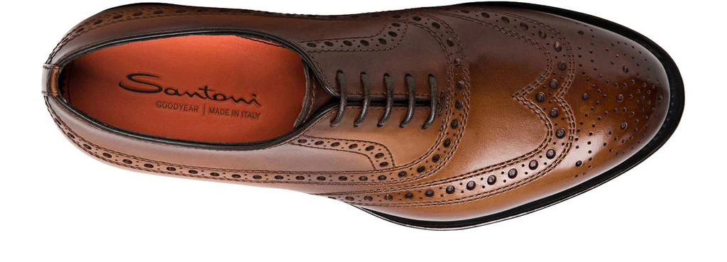 Santoni Leather Oxford shoes 3