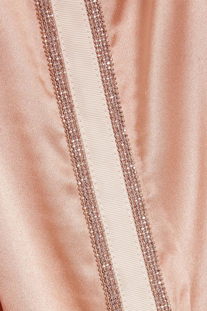Fabiana Filippi Bead-embellished silk-blend satin camisole 4