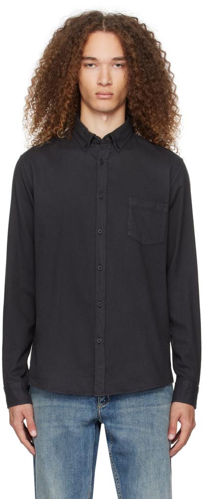 Sunspel Gray Button-Down Shirt