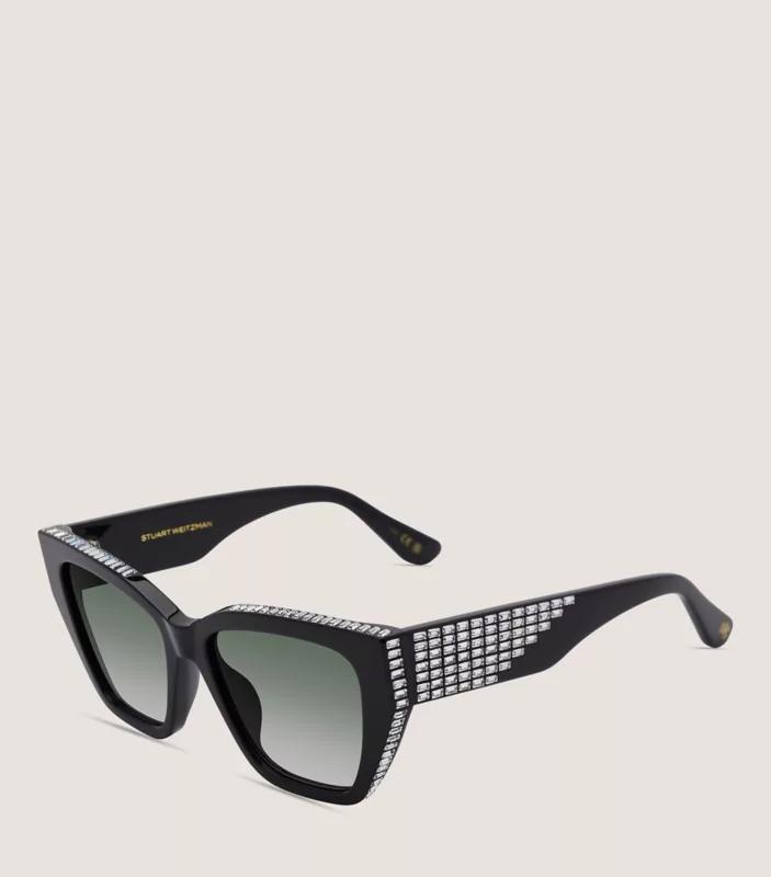 Stuart Weitzman CRYSTAL CAT-EYE SUNGLASSES ​