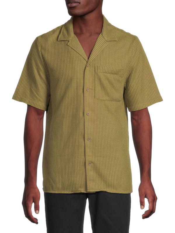 Original Paperbacks Camden Waffle Knit Camp Shirt