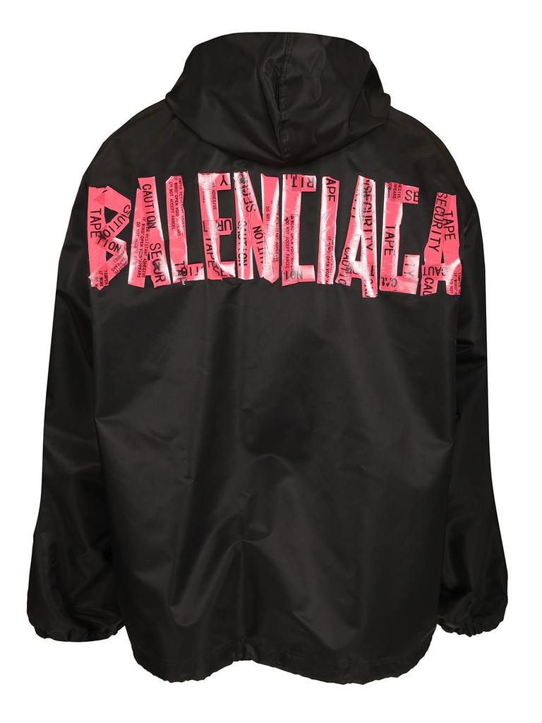 Balenciaga Logo-Tape Windbreaker Jacket – On Sale Now with Up to