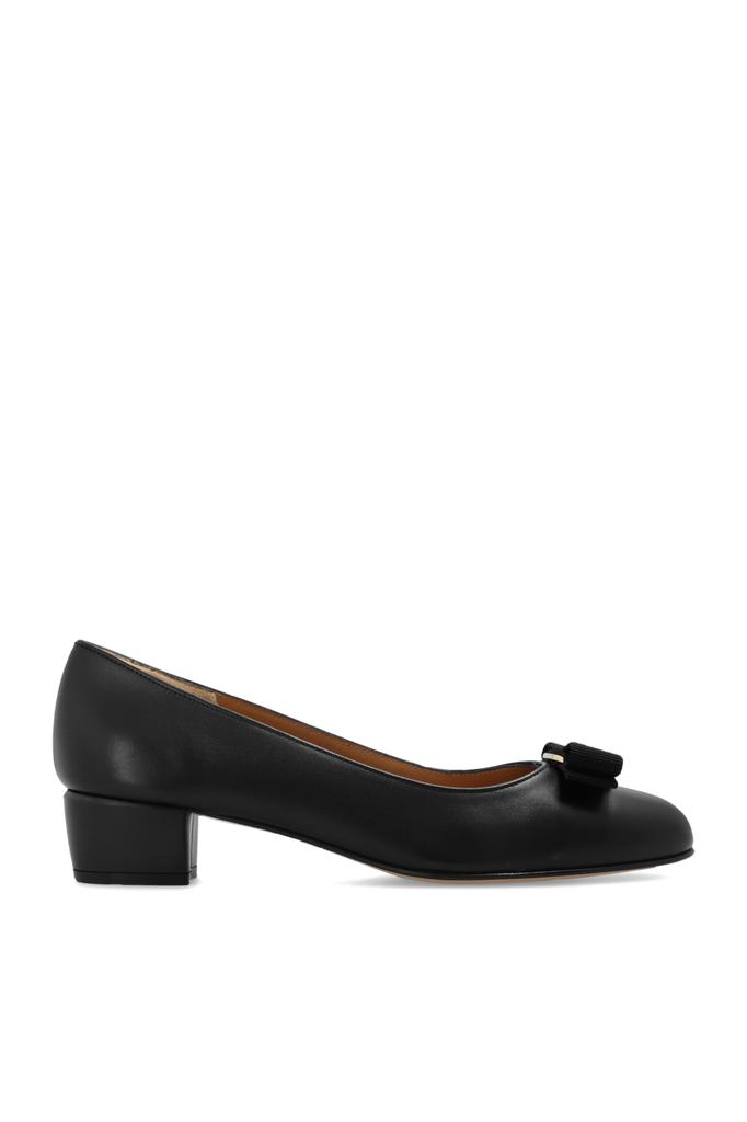 【FERRAGAMO】VARA MANTA Ferragamo Vara Manta Leather Pump - ShopStyle
