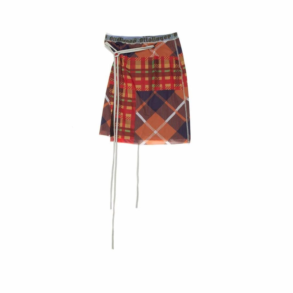 Ottolinger Mesh tartan mini skirt 5