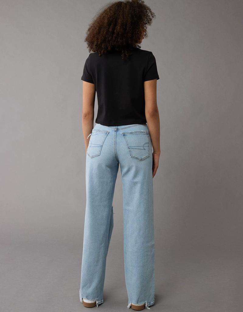 AE AE Strigid Curvy Ripped Super High-Waisted Baggy Straight Jean