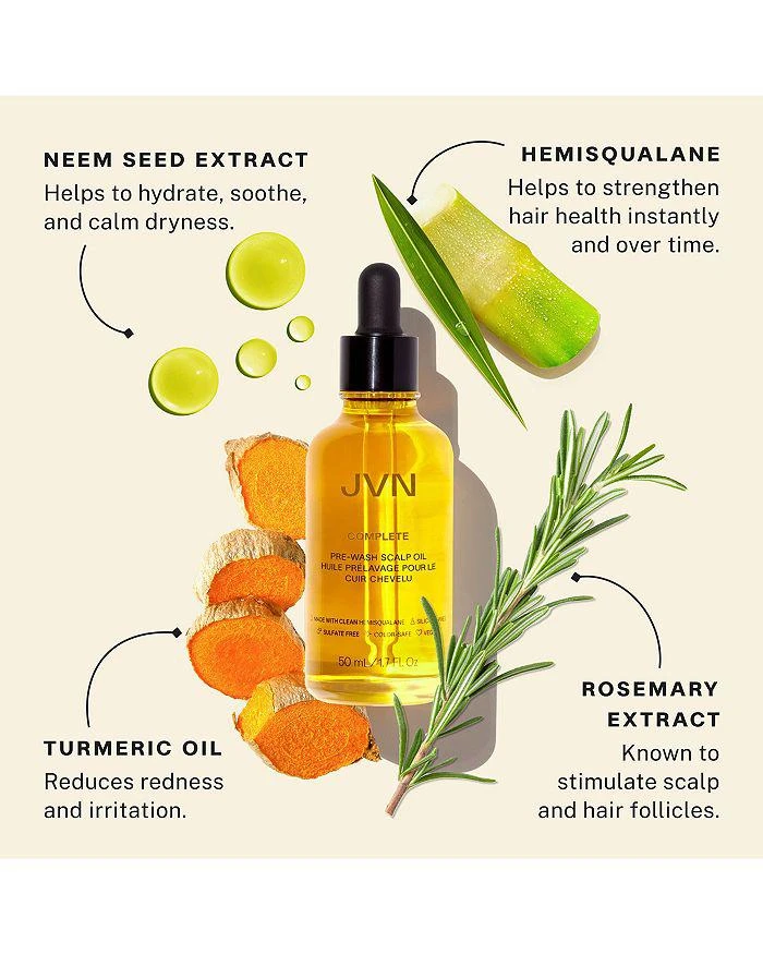 JVN Complete Pre Wash Scalp Oil 1.7 oz. 3