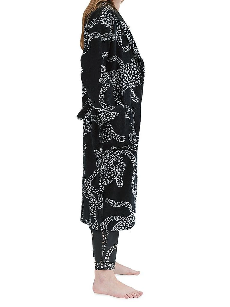 Desmond 
Dempsey Cotton Jag Print Towel Robe 3