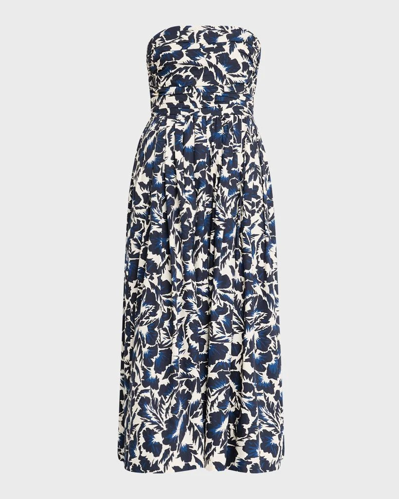 A.L.C. Tate Printed Strapless Midi Dress 1