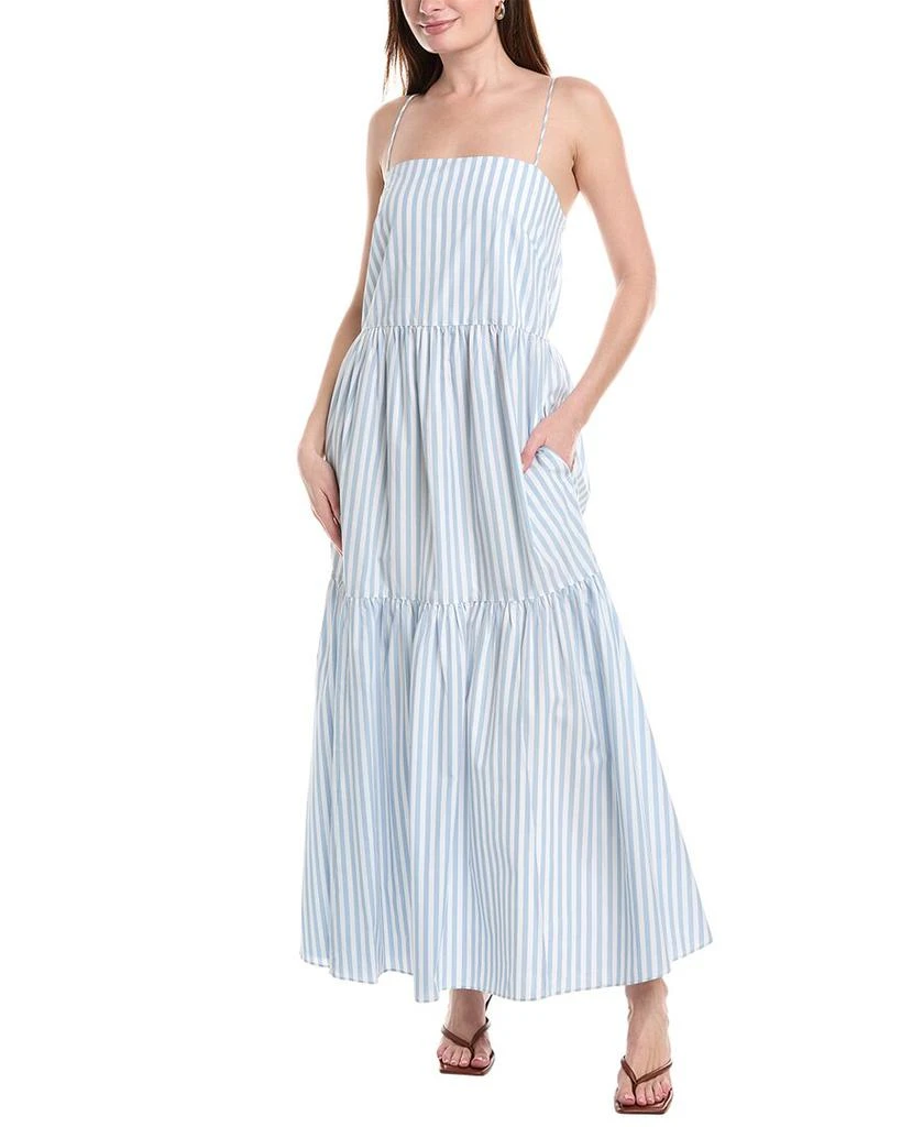 knee length dresses for ladies Rag & Bone Saige Poplin Maxi Dress