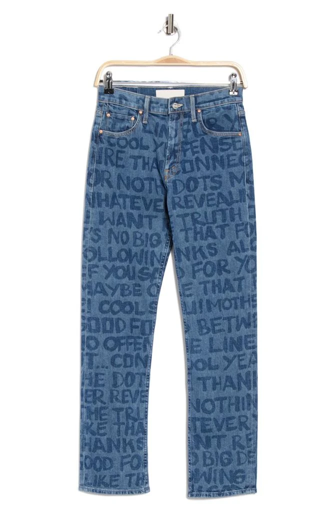 MOTHER The Smarty Pants Skimp High Waist Straight Leg Jeans 3