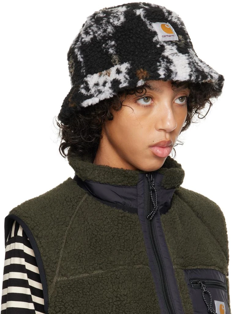Carhartt WIP White & Black Prentis Bucket Hat 2