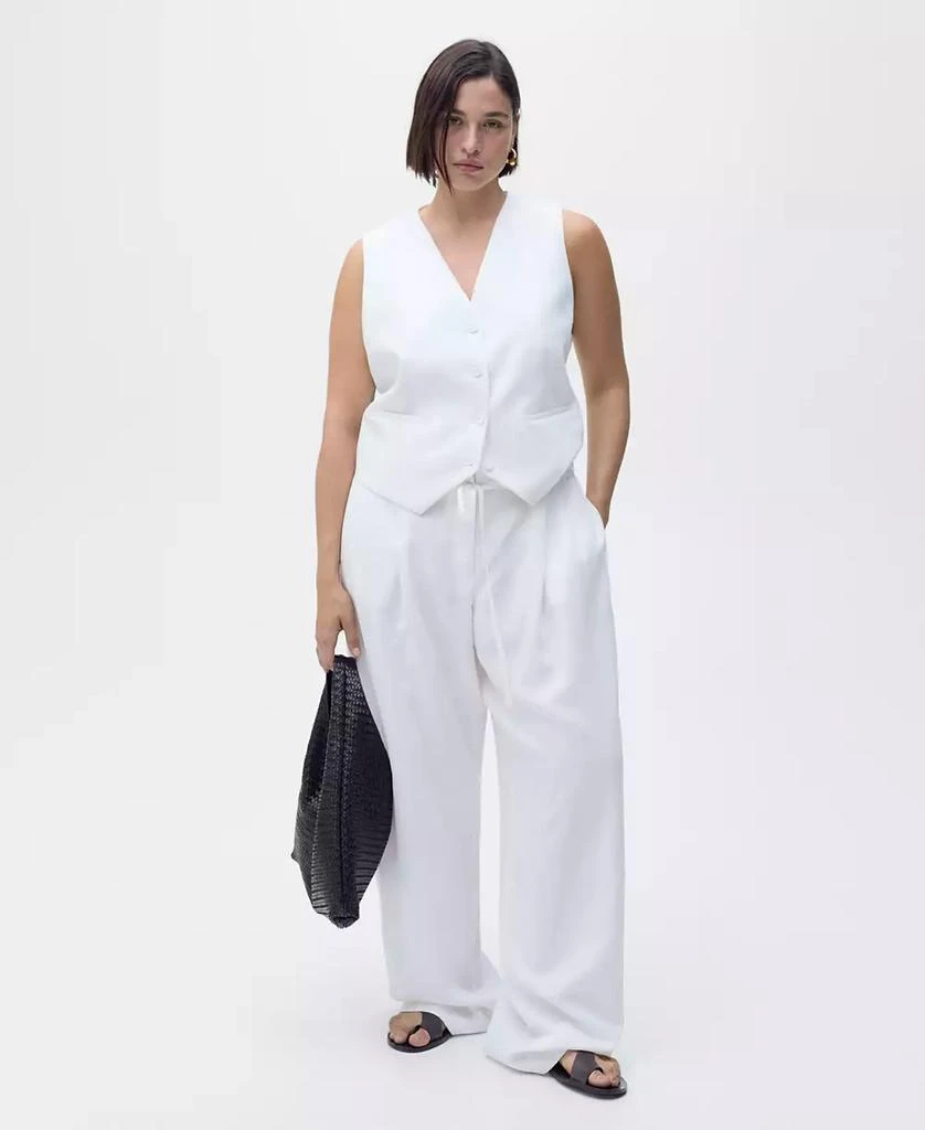 Mango Women's Straight Lyocell Suit Vest 4