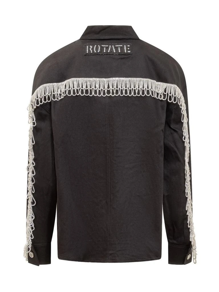 ROTATE Birger Christensen Rotate Denim Jacket With Rhinestones 2