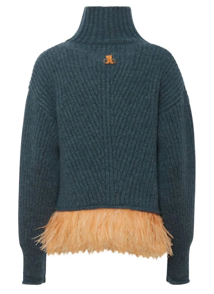 LA DOUBLE J High Kick Sweater with Feathers 3