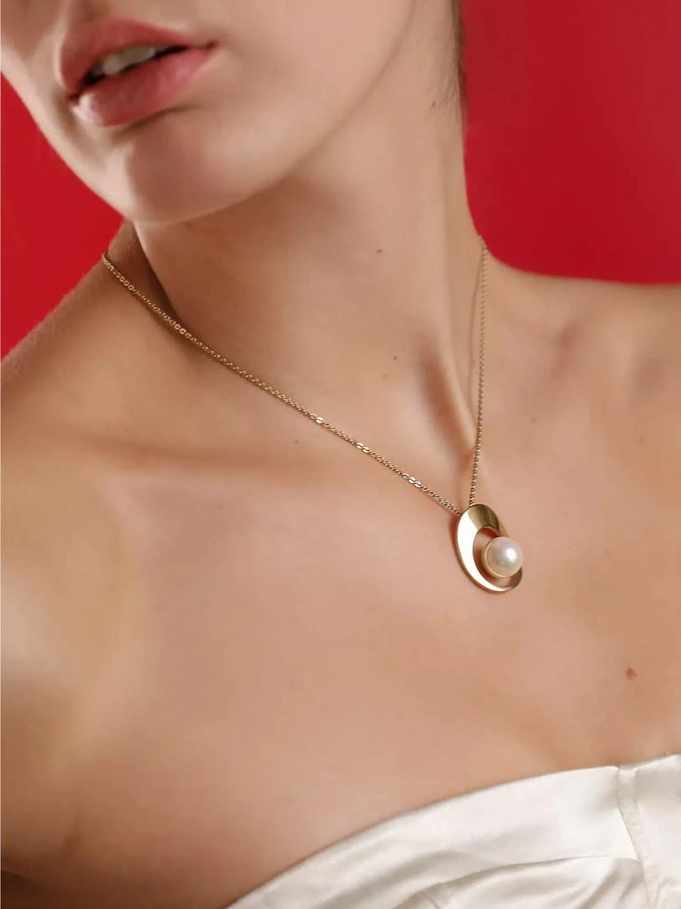 Majorica Petra 18K-Gold-Plated & Mother-Of-Pearl Pendant Necklace 2