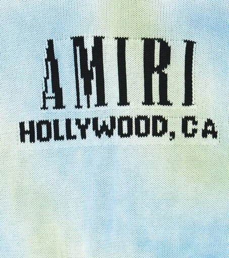 AMIRI Logo tie-dye wool sweater 3