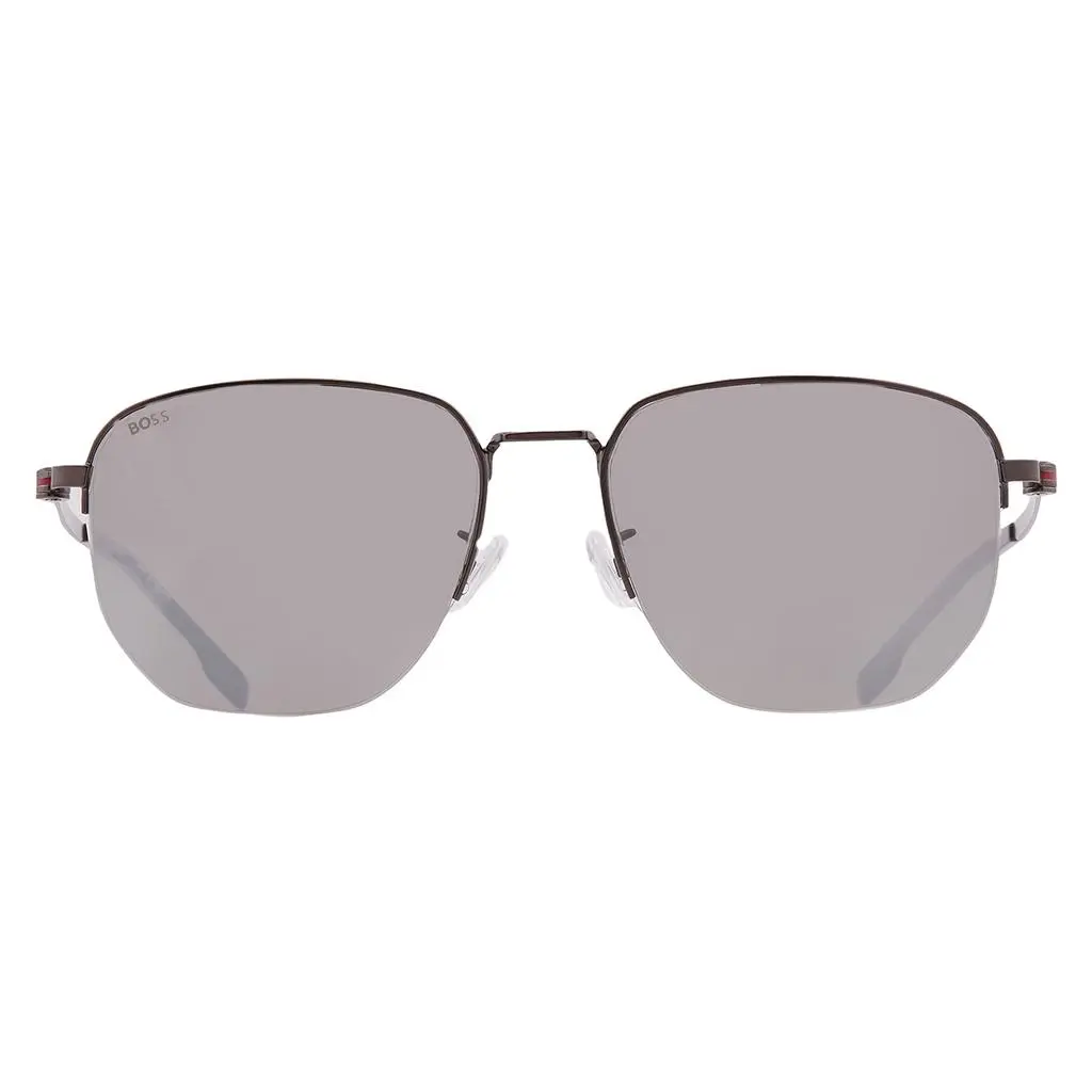 Hugo Boss Silver Mirror Sport Men's Sunglasses BOSS 1538/F/SK 0R80/T4 57