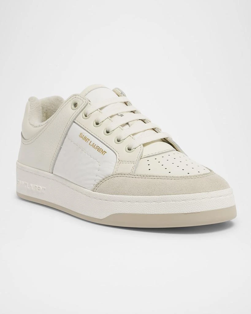 Yves Saint Laurent SL61 Mixed Leather Low-Top Sneakers 3