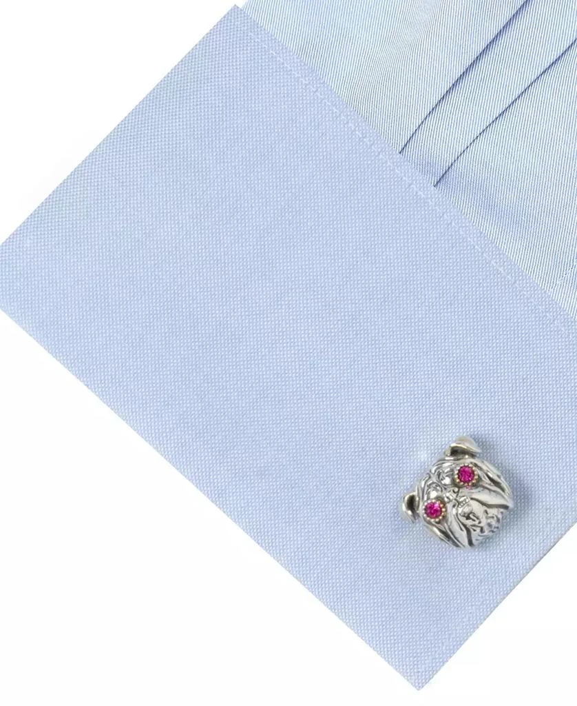 Ox and Bull Trading Co. Men's Sterling Silver English Bulldog Cufflinks 4