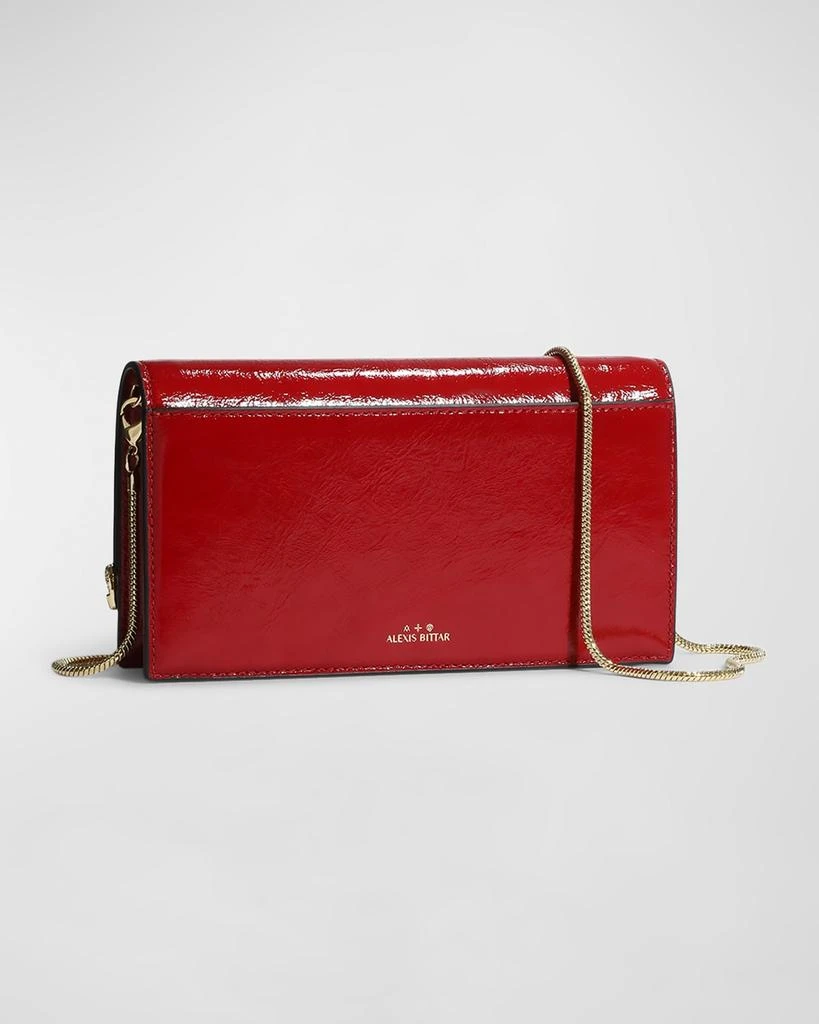 Alexis Bittar Golden Angular Convertible Leather Crossbody Bag 5