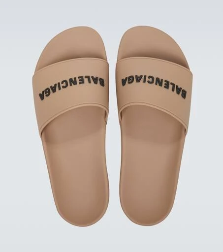 Balenciaga Pool logo rubber slides 4