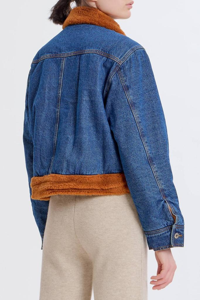 Something Navy Something Navy - Denim Teddy Trucker Jacket