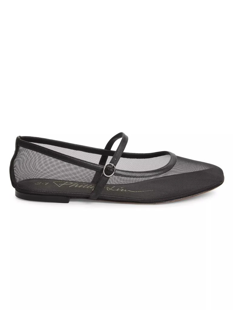 3.1 Phillip Lim Mesh Mary Jane Ballerina Flats 1