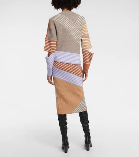 Stella McCartney Striped ribbed-knit virgin wool sweater 3