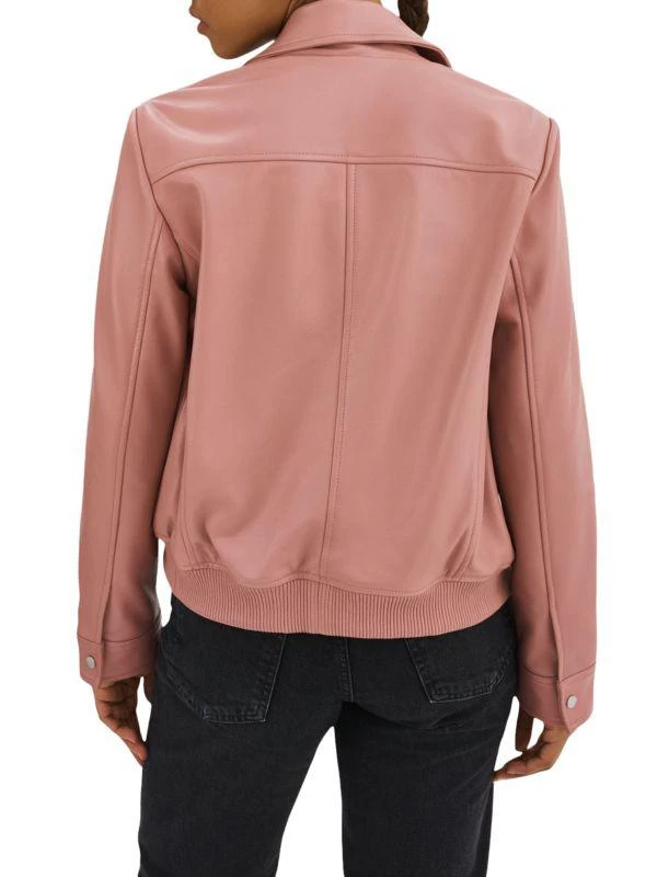 LaMarque Klemence Lambskin Leather Aviator Jacket 7