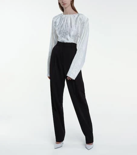 Stella McCartney High-rise straight wool pants 2