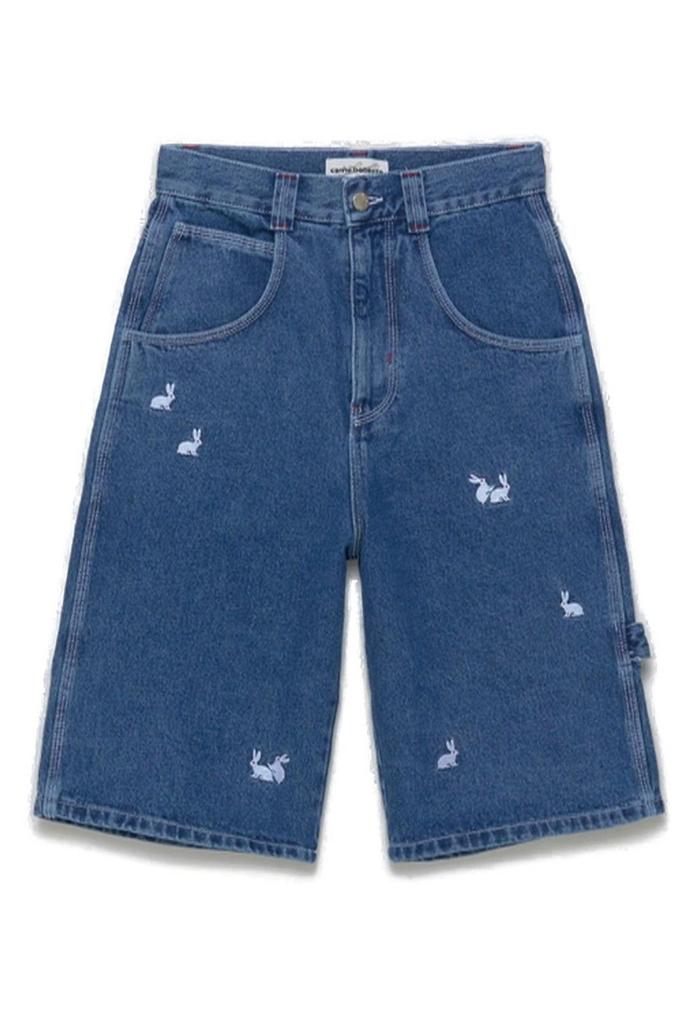 Carne Bollente Carne Bollente Bonanza Embroidered Denim Shorts