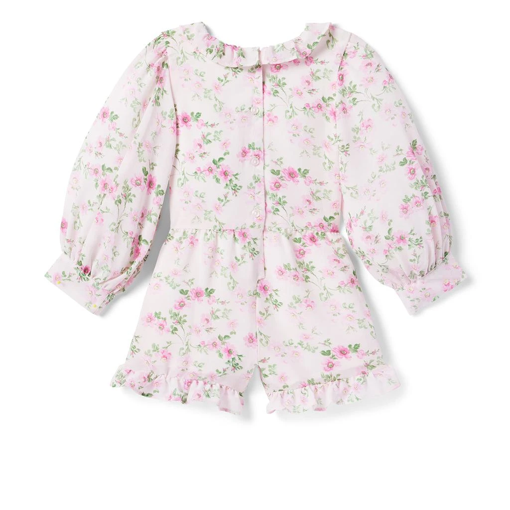 Janie and Jack Floral Romper (Toddler/Little Kids/Big Kids) 2