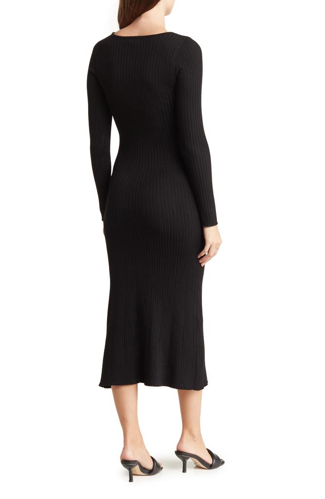 Love by Design Julia Ribbed Knit Maxi Sweater Dress