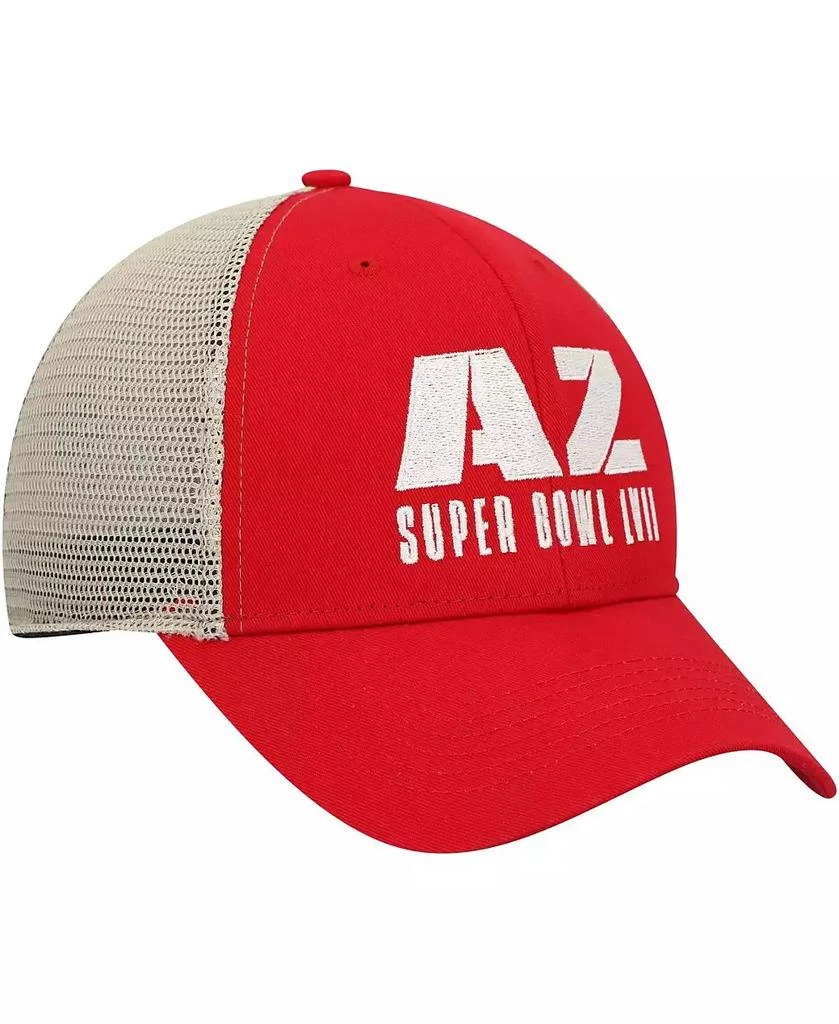 47 Brand Men's Red, Natural Super Bowl LVII Flagship Wash MVP Snapback Hat 4