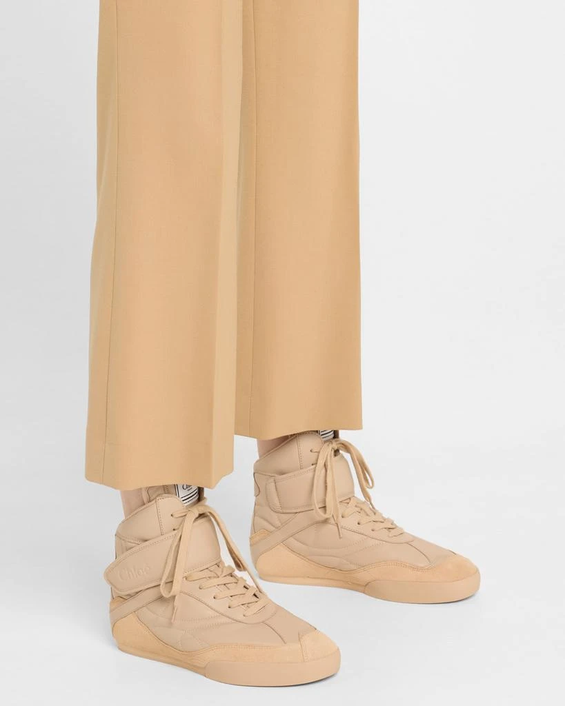 Chloé Kick Leather High-Top Sneakers 2