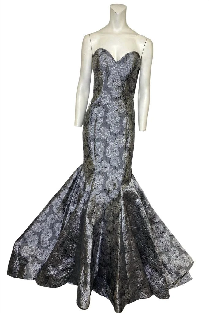 Faviana Jacquard Classic Evening Gown 1