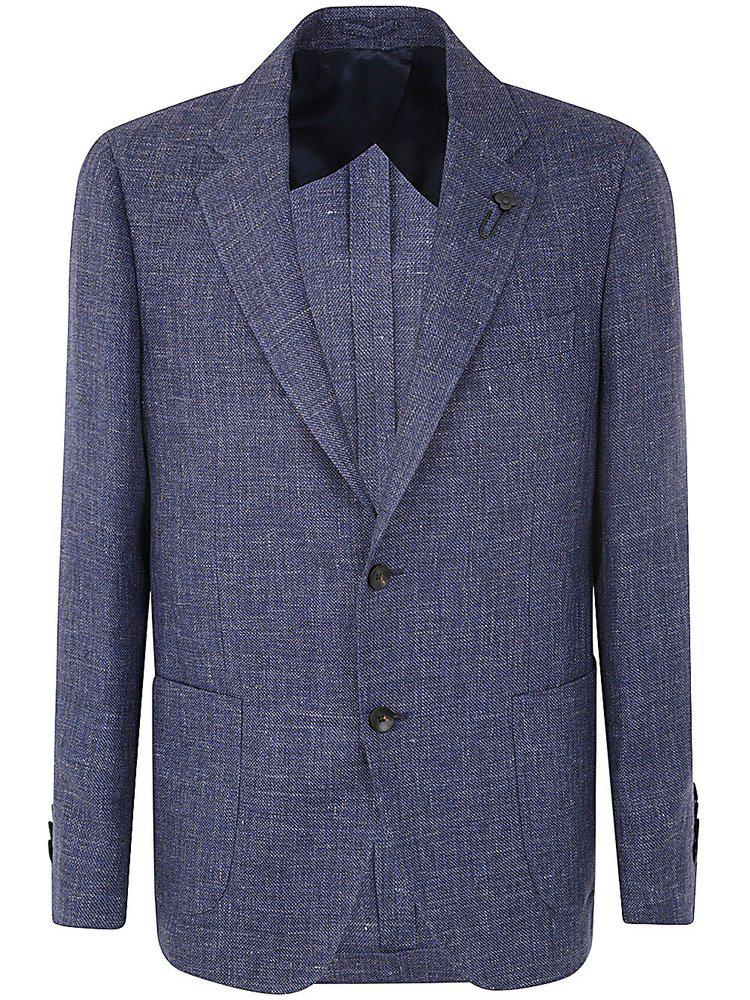 Lardini Lardini Single-Breasted Straight Hem Blazer