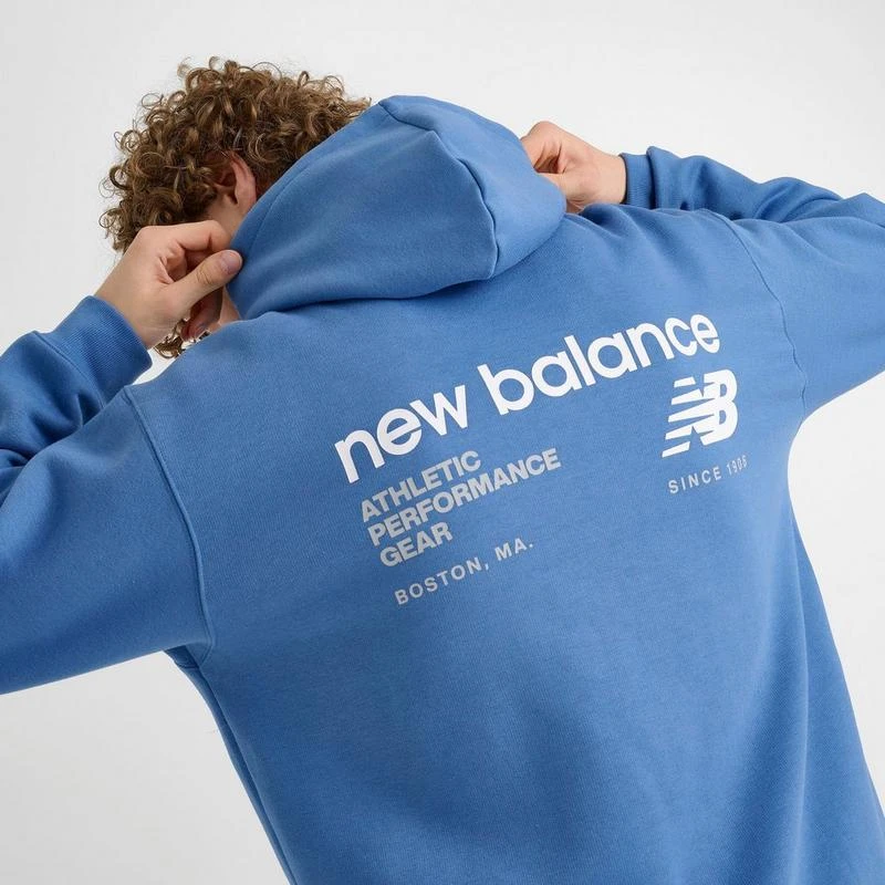 New Balance Men's New Balance Linear Graphic Fleece Hoodie 6