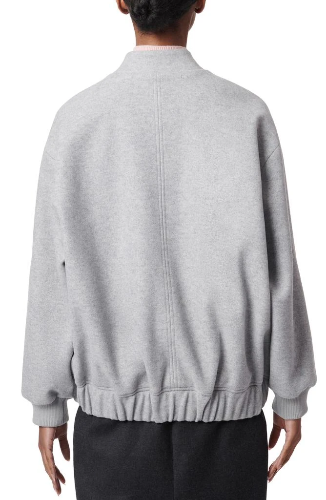 Bernardo Oversize Felt Bomber Jacket 2