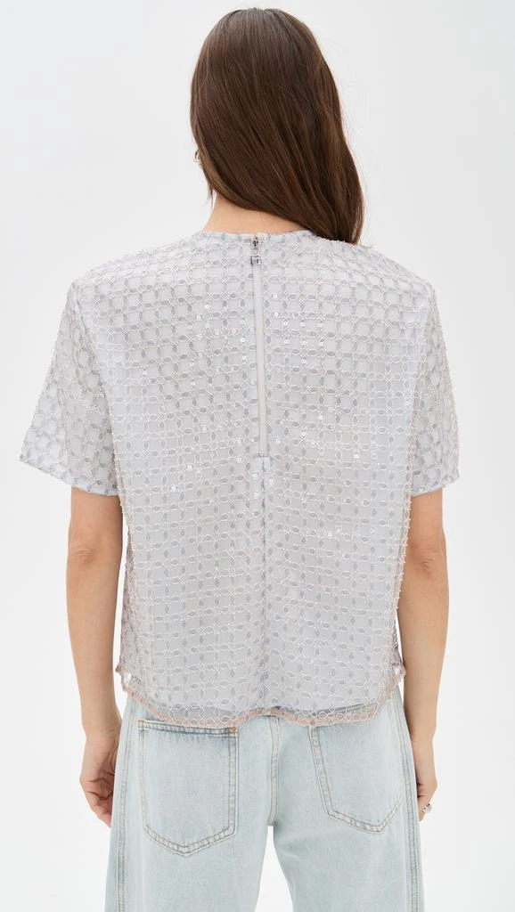 ROTATE Birger Christensen Beaded Oversized Top 2