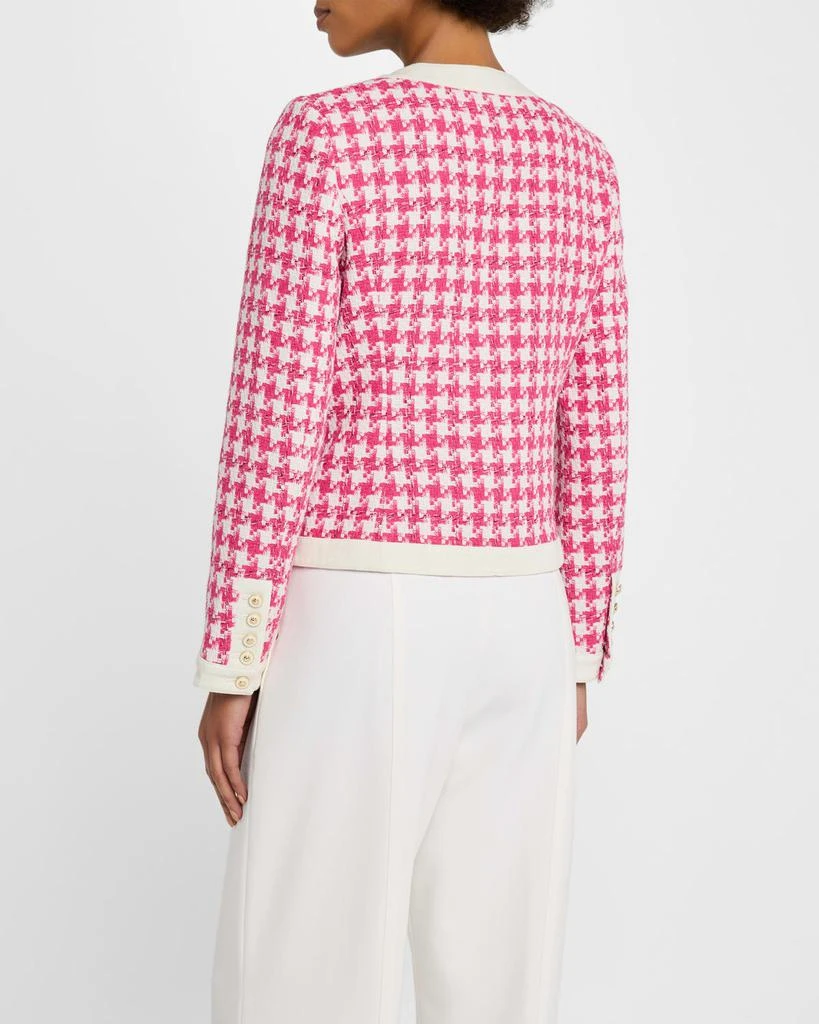 Tahari The Farley Houndstooth Tweed Jacket 3