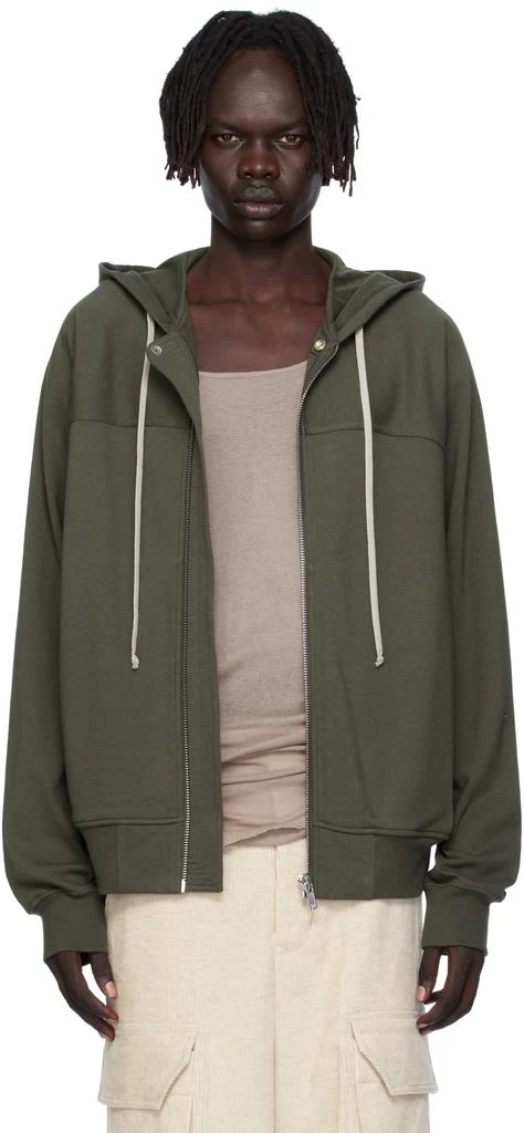 Rick Owens Khaki Concordians Windbreaker Hoodie 1