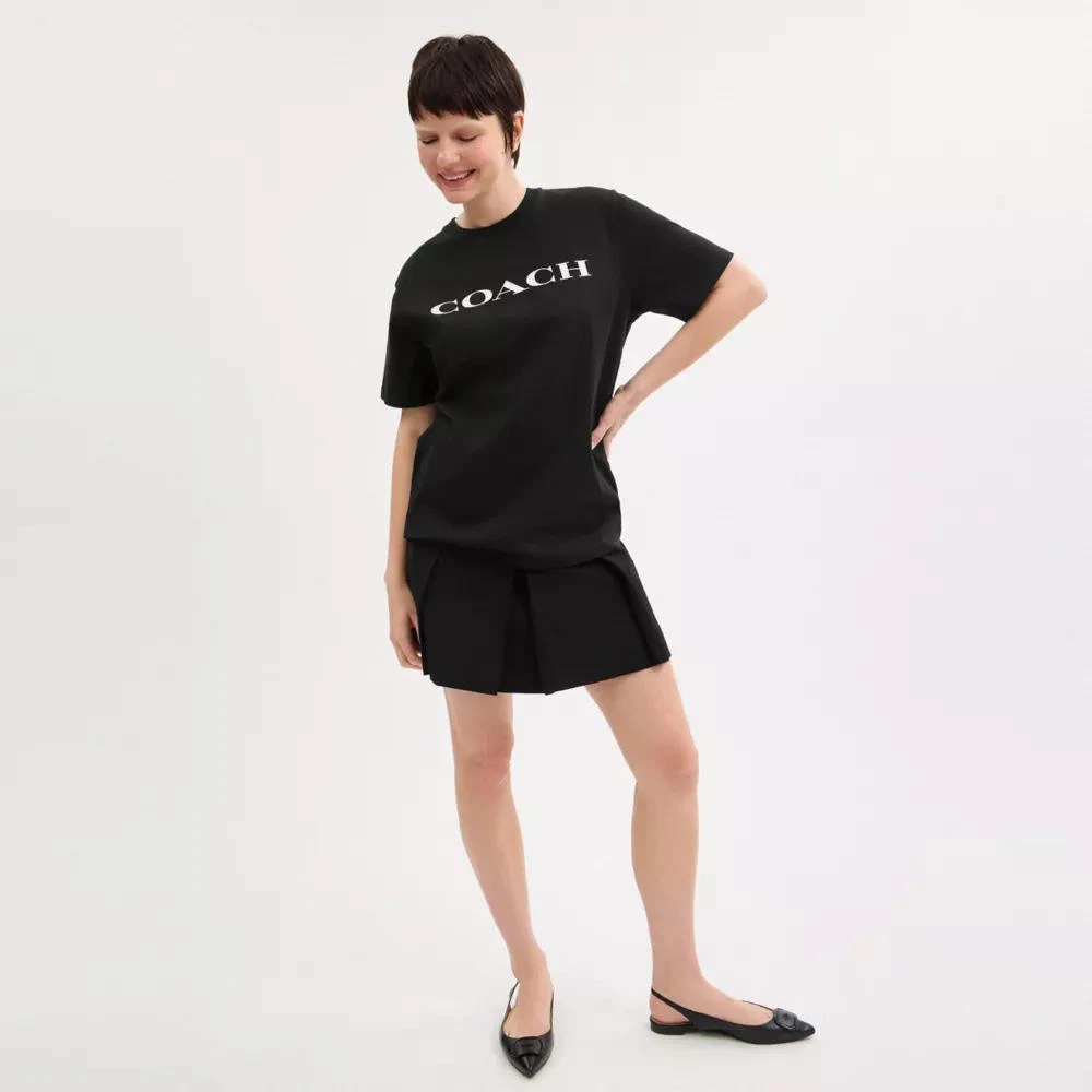 Coach Signature T Shirt In Organic Cotton 2