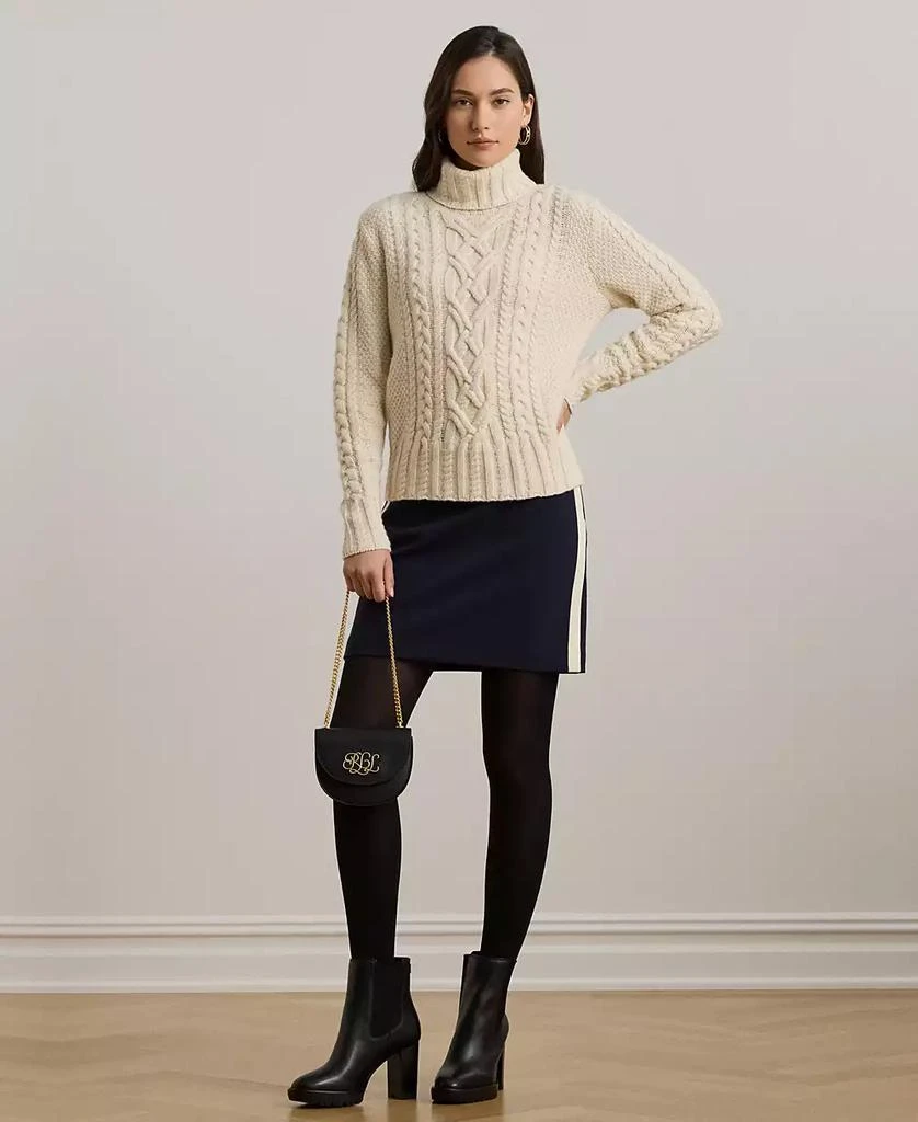 Ralph Lauren Women's Two-Tone Pencil Miniskirt 4