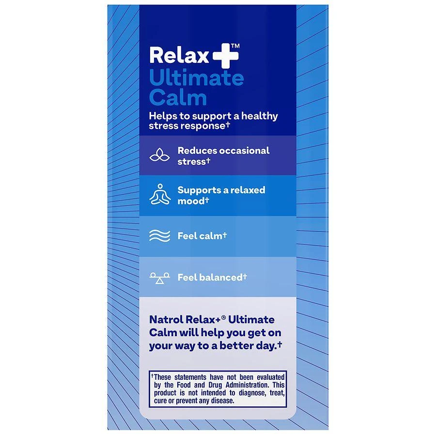 Natrol Relax+ Ultimate Calm, Stress Relief, Capsules 8