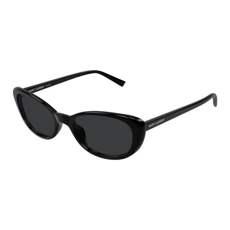 Yves Saint Laurent Black Cat-Eye Sunglasses with Dark Gray Lenses Saint Laurent SL M115 Cat Eye Sunglasses | Fashion Eyewear main image 4